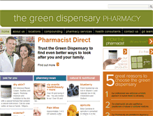 Tablet Screenshot of greendispensary.com
